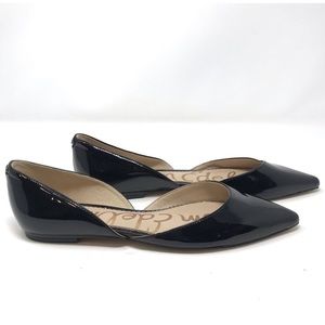 Sam Edelman Black Patent Leather Rodney Flats